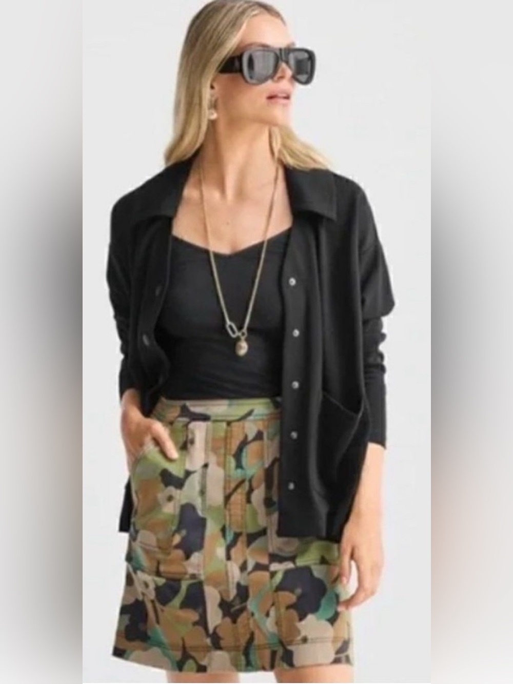 CAbi Elemental Topper Spring 2023 In Black Style Number 6253